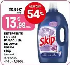 Intermarché Skip - detergente líquido p/ maquina de lavar roupa promoção