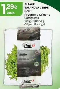 Intermarché Porsi - alface salanova verde promoção