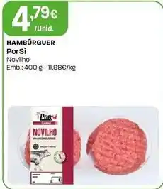 Intermarché Porsi - hamburger promoção