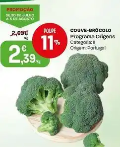 Intermarché Programa origens - couve-brocolo promoção