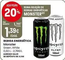 Intermarché Monster - bebida energetica promoção