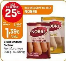 Intermarché Nobre - 8 salsichas promoção