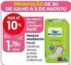 Intermarché Porsi - pensos higiénicos promoção