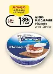 Intermarché Páturages - queijo mascarpone promoção