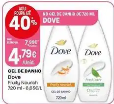 Intermarché Dove - gel de banho promoção