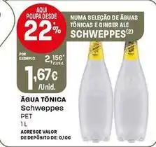 Intermarché Schweppes - água tônica promoção
