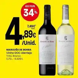 Intermarché Marqués de borba - vinho doc alentejo tinto promoção