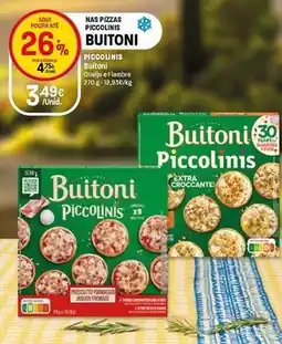 Intermarché Buitoni - piccolinis queijo e fiambre promoção