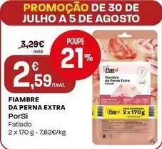 Intermarché Porsi - fiambre da perna extra promoção