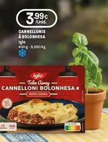 Intermarché Iglo - cannellonis a bolonhesa promoção
