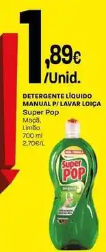 Intermarché Super pop - detergente líquido manual p/lavar loica promoção