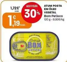 Intermarché Bom petisco - atum posta em oleo vegetal promoção