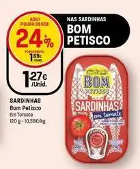 Intermarché Bom petisco - sardinhas em tomate promoção