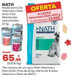 Kiwoko nath ração para cão veterinary diets grain free promoção
