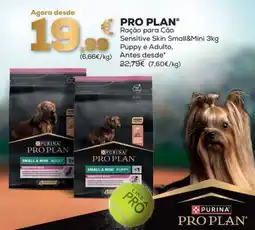 Kiwoko Pro plan ração para cão sensitive skin small&mini promoção
