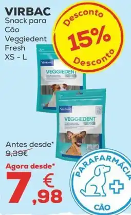 Kiwoko virbac snack para cão veggie dent fresh xs - l promoção