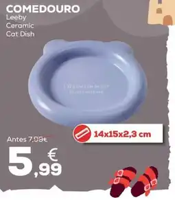 Kiwoko Comedouro leebi ceramic cat dish promoção