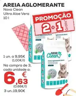 Kiwoko Areia aglomerante nova clean ultra aloe vera promoção