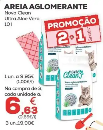 Kiwoko Areia aglomerante nova clean ultra aloe vera promoção