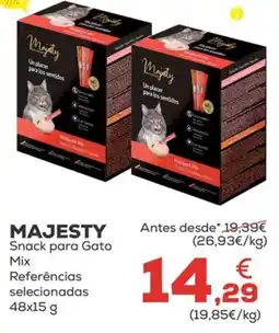 Kiwoko Majesty Snack para Gato Mix promoção