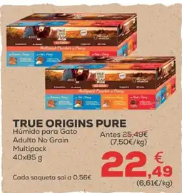 Kiwoko true origins pure húmido para gato adulto no grain promoção