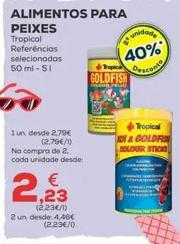 Kiwoko Tropical goldfish colour pellet promoção