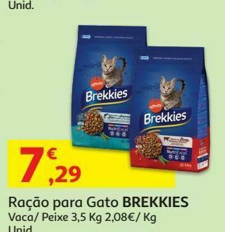 Auchan Ração gato brekkies promoção