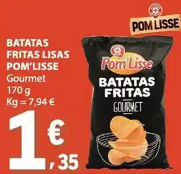 E.Leclerc Batatas fritas lisas pom'lisse gourmet promoção