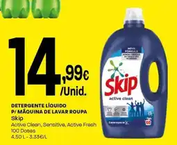 Intermarché Detergente líquido p/ máquina de lavar roupa skip promoção