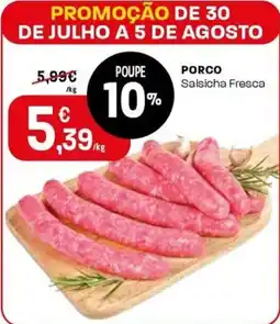 Intermarché Porco salsicha fresca promoção