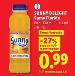 Lidl Sunny - delight sumo florida promoção