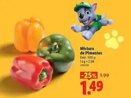 Lidl Mistura de pimentos promoção