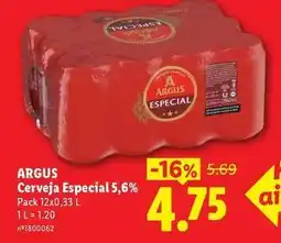 Lidl Argus - cerveja especial 5,6% promoção