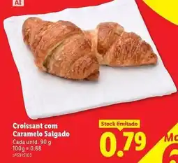 Lidl com - croissant com caramelo salgado promoção