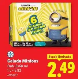 Lidl Minions - gelado promoção