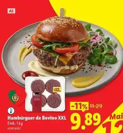 Lidl Xxl - hamburguer de bovino xxl promoção