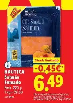 Lidl com - salmão fumado promoção