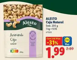 Lidl Alesto - caju natural promoção