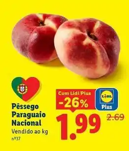 Lidl Nacional - pêssego paraguaio promoção