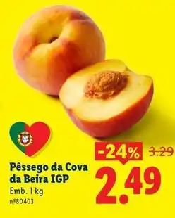 Lidl Pêssego da cova da beira igp promoção