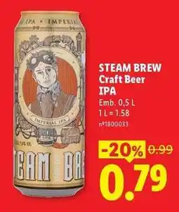 Lidl Imperial - steam brew craft beer ipa promoção