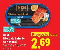 Lidl Filete de salmão ao natural promoção