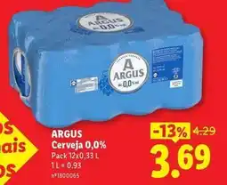 Lidl Argus - cerveja 0.0% promoção