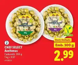 Lidl Chef select - azeitonas promoção