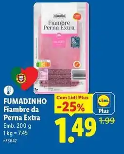 Lidl Fumadinho - fiambre da perna extra promoção