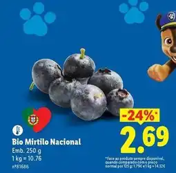 Lidl Bio - bio mirtillo nacional promoção