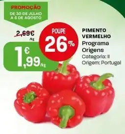 Intermarché Pimento vermelho programa origens promoção