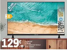 E.Leclerc tv led 32" stream promoção