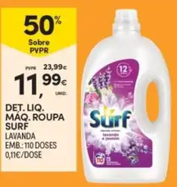 Continente Det. liq. máq. roupa surf lavanda promoção