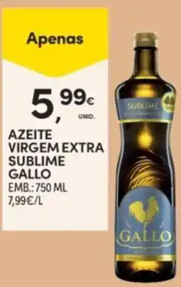 Continente Azeite virgem extra sublime gallo promoção